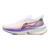 Li Ning Flying Electric Discovery Dopamine One Piece Woven Low Top Running Shoes Women Sneakers White Purple ARMR006-3