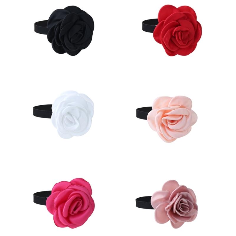 Elegantes Choker-Halsband Schlüsselbein-Kette Rosen-Choker Damen Valentinstagsgeschenk