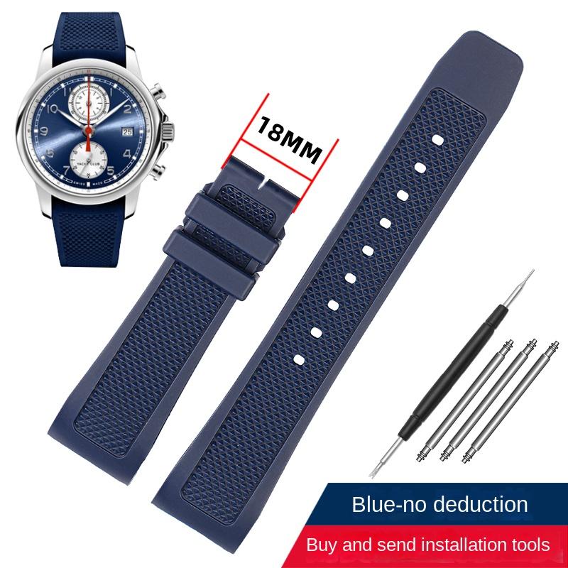 

For IWC PORTUGIESER YACHT CLUB CHRONOGRAPH IW390502 IW390209 Watch Strap 22mm Curved Diving Silicone bracelet Rubber Watchband 22mm