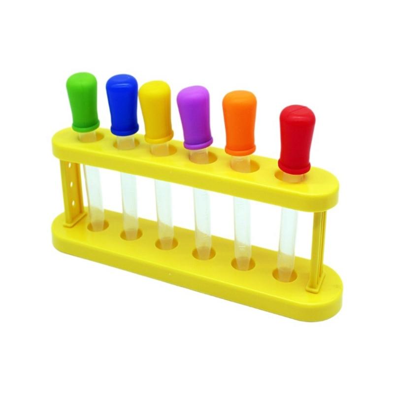 

ABS Plastic Graduated Test Tubes Set Clear ABS Droppers Pipettes with Scale for Liquid Transfer School Lab Experiments