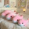 60/80/100/120Cm Cartoon Simulation Pink Shark Plush Stuffed Soft Creative Animal Whale Dolls Cushion For Children Birthday Gift