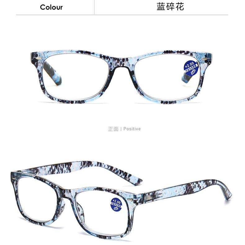 

0~ +4.0 PC Anti Blue Light Presbyopia Eyeglasses Spring Eye Leg Presbyopia Eyeglasses Non Prescription Lenses Flat Eyeglasses 1