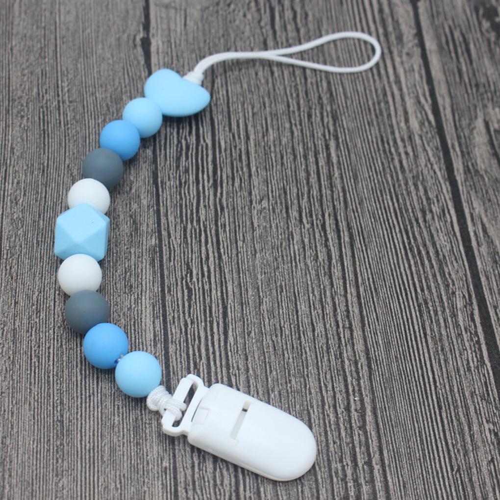 Baby Clip Chains Girls Silicone Teething Relief Beads Gift BPA Free