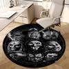 Horror Movie Characters,Halloween Decorations Chair Mat Round Rug Office Carpet, Machine Washable, Non Slip, Suitable for Living Rooms, Bedrooms