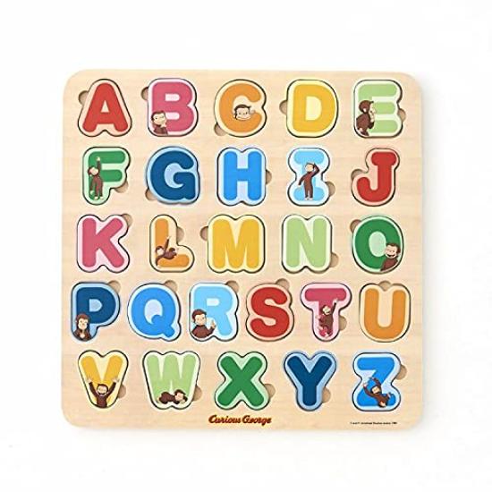 Witthart Curious George Wooden Alphabet Puzzle