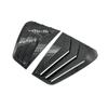 For VW Golf MK7 MK7.5 2013- Car Rear Louver Window Side Shutter Cover Trim Sticker Vent Scoop ABS Carbon Fiber Black Parts