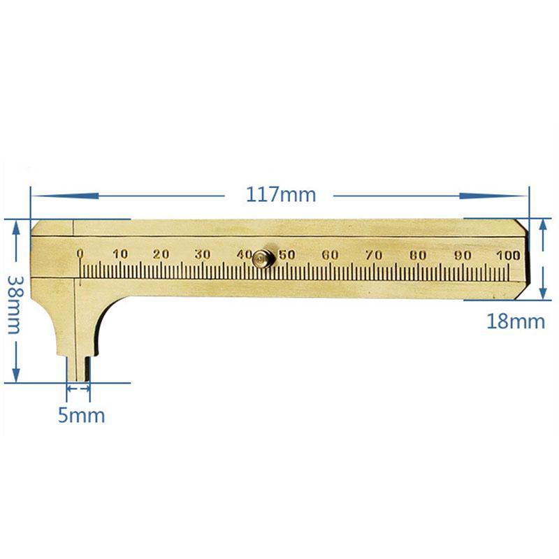 Buy 100mm Mini Ruler Sliding Gauge Vernier Caliper Measuring Tool at ...
