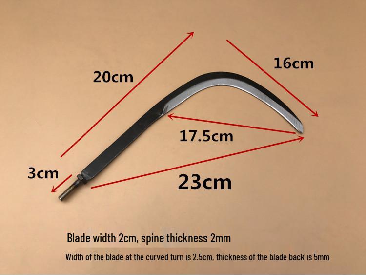 Portable Steel Fish Fork: Thickened Sickle-Style Spike for Fishing