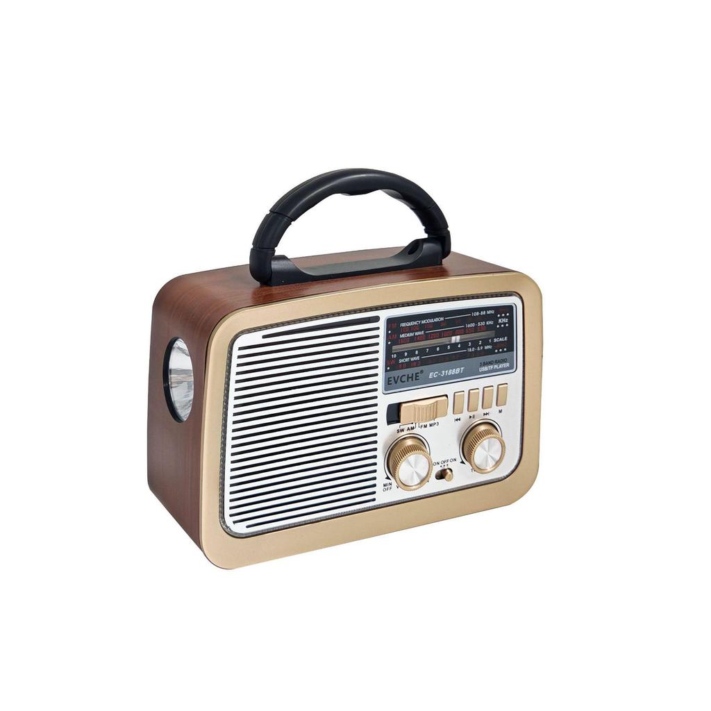 Retro Multifunction Bluetooth Player & Flashlight Radio 3188