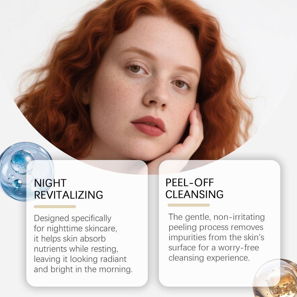 Collagen Night Wrapping Mask Peel Off Mask Brightening Facial Mask Deeply Cleansing Pores Shrink Hydrates Nourishing Skin Care