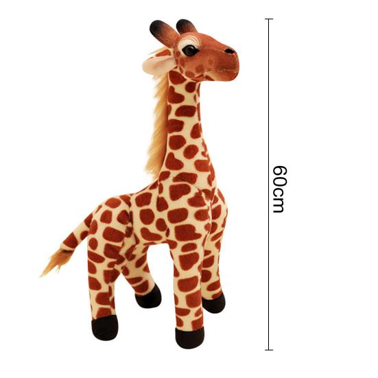 Giraffe Plush Stuffed Animal Toy for Kids Soft Child-friendly Plushie Fluffy Gift for Christmas Photography Prop