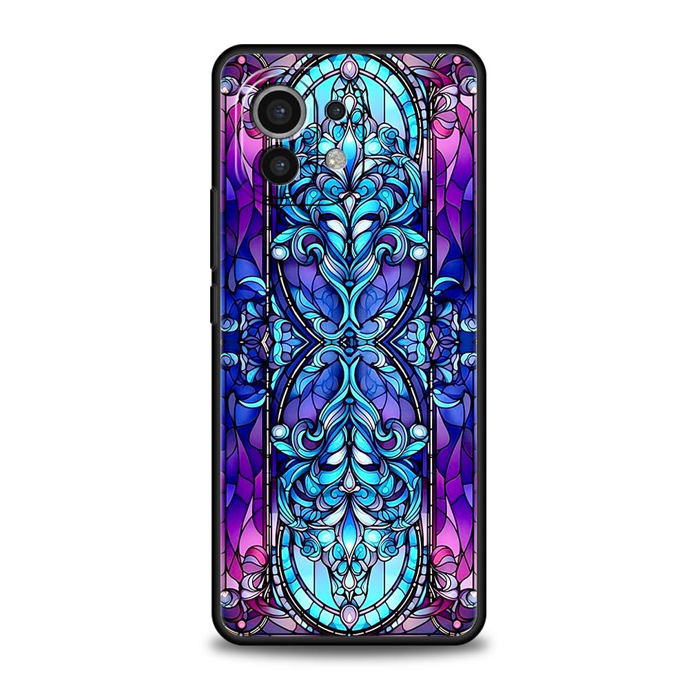 Phone Case Cover for Xiaomi Poco F7 F6 F5 F4 F3 X7 X6 X5 X4 X3 NFC M4 C51 C55 GT Pro Soft TPU Beautiful Sun Moon Glass Pattern