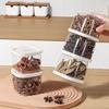 New Transparent Refrigerator Storage Box Dustproof Multifunction Spice Storage Box with Lid Seal Box Kitchen Supplies