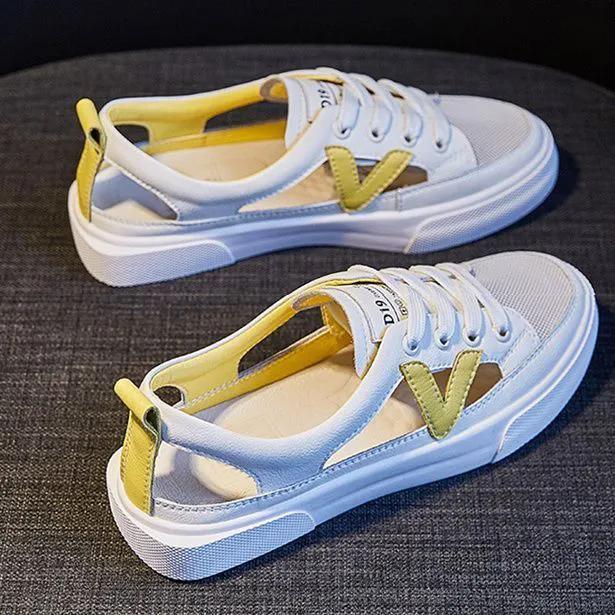 

WTEMPO спортивные сандалии с круглым носком, женская верхняя одежда, летние студенческие универсальные повседневные туфли на плоском каблуке, крутая обувь с открытым носком 40 жёлтый