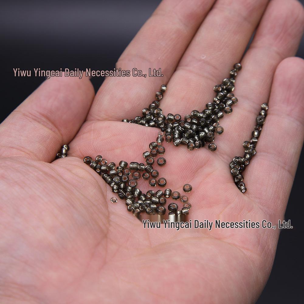 Silver-Filled Glass Rice Beads for DIY Earrings and Bracelets - 2/3/4mm
