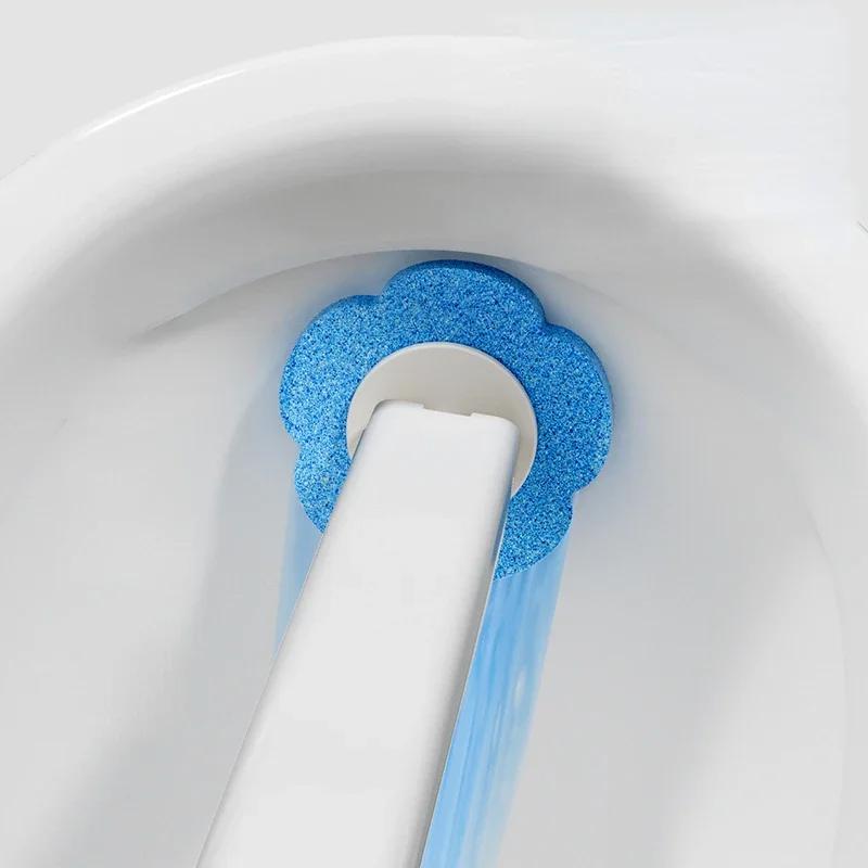 Brosse de toilette jetable Toilettes décontamination des toilettes nettoyage tête de rechange multifonctionnelle brosse de toilette jetable
