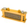 Motorcycle Oil Cooler Kit Aluminum 4 Rows High Efficiency Replacement for Monkey 125 50cc to 150cc Dirt Pit Bike Gold