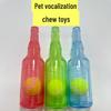 Evcil Hayvan Çiğneme Oyuncak: Ses Çıkaran Şarap Şişesi, Diş Çıkarma Dayanıklı, Isırmaya Uygun, Büyük ve Küçük Köpekler için Yüzen Tenis Şekli