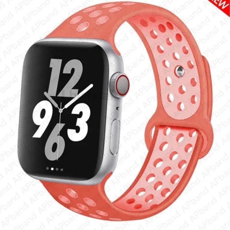 Silicone band For Apple Watch 11 strap 44mm 40mm 45mm 41mm 42mm 46mm correa bracelet iWatch Series 10 8 SE 3 6 7 9 Ultra 2 49mm