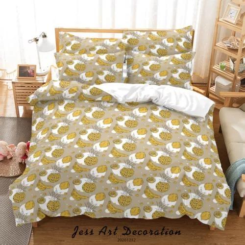 Comforter Pineapple Bed Decoration First Choice Gift Suitable For Children Boys Girls And Adults Soft Warm And Breathable