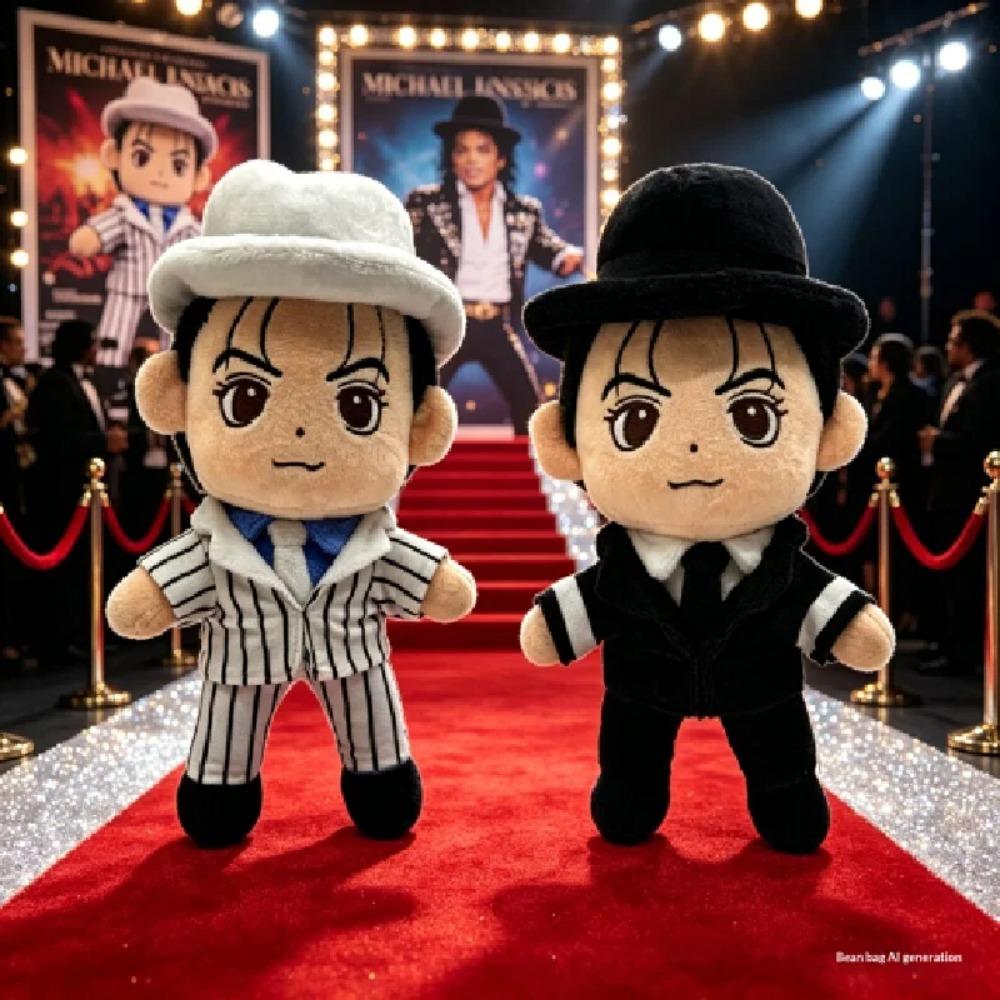 In Stock Michael Jackson Plush Doll Celebrity Merchandise Plush Toy Home Ornament Collection Birthday Gift For Fans Toy