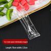 Individually Packaged Transparent Disposable Tasting Spoons for Ice Cream, Yogurt, and Pudding