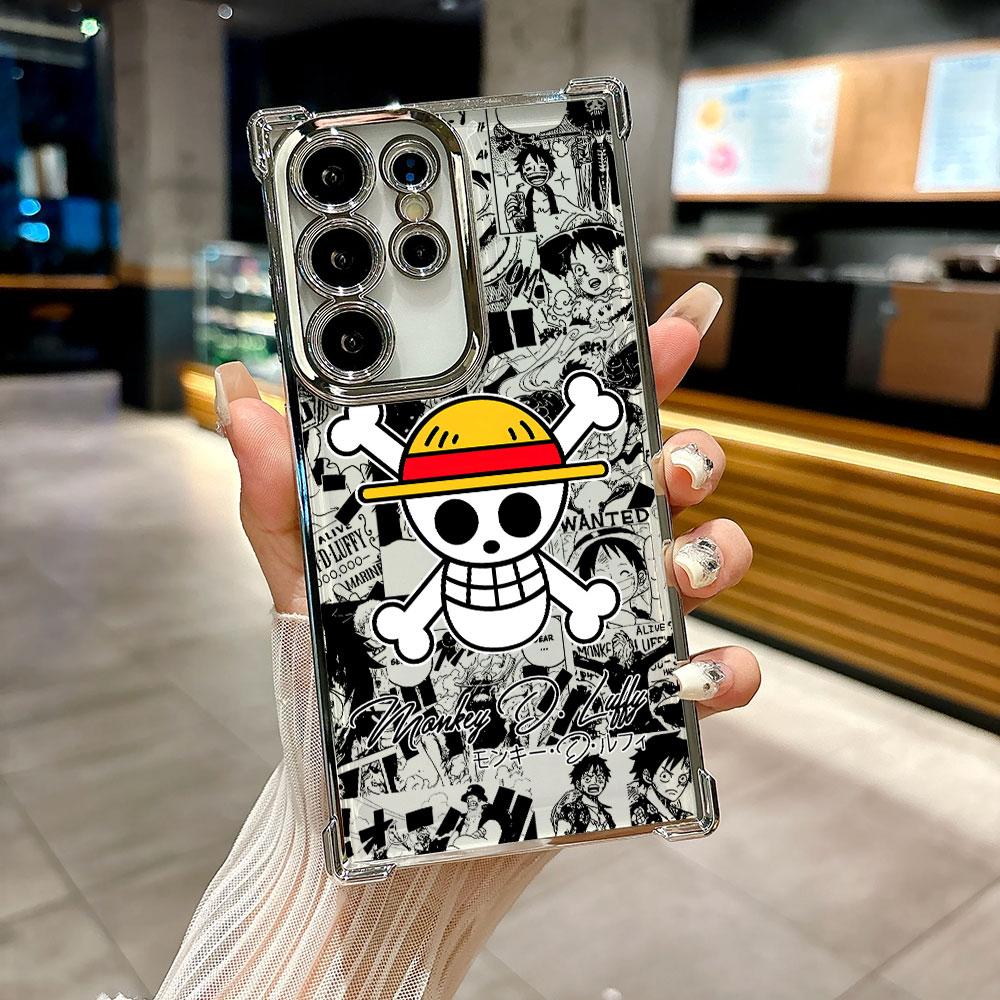 Anime Logo One Pieces Luffy Coque For Galaxy S26 Ultra Phone Case For Samsung S26 S25 S24 S23 S21 Ultra S20 FE S25 Plus 5G Cover