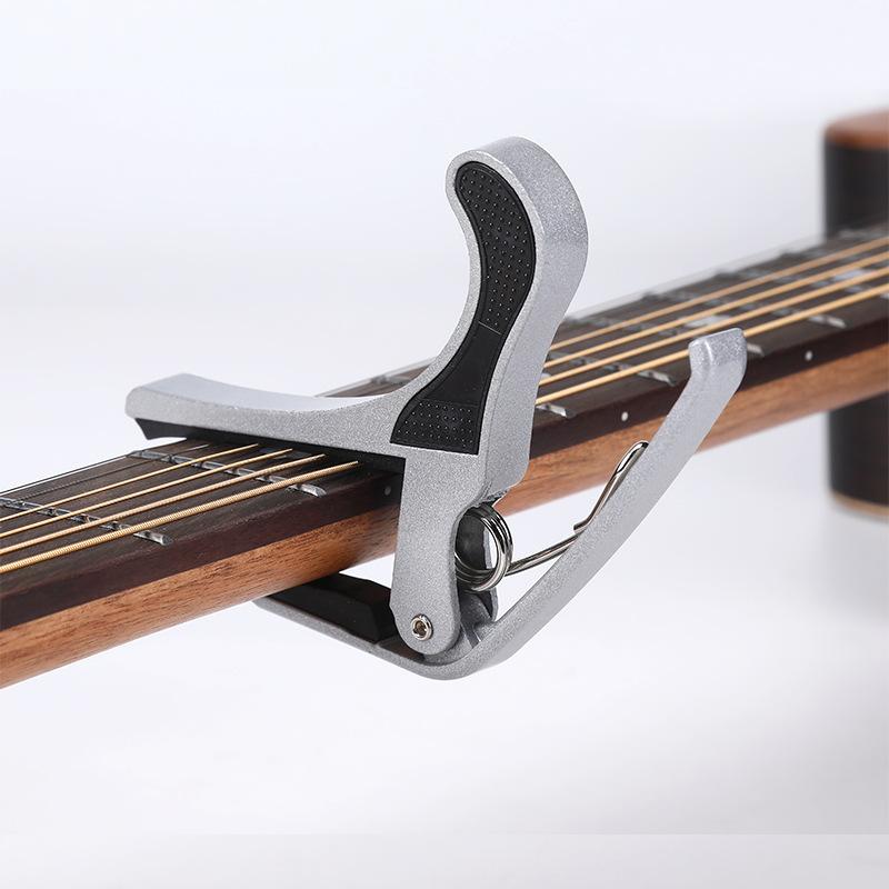 Guitar Capo for Acoustic and Electric Guitars Single Handed Capos Guitar Accessories Capotraste серебряный