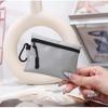 Canvas Mini Coin Purse Simple Zipper Kid Storage Pouch Money Pocket Solid Color Coin Key Bag Women Men Cute Wallet Mini Purse
