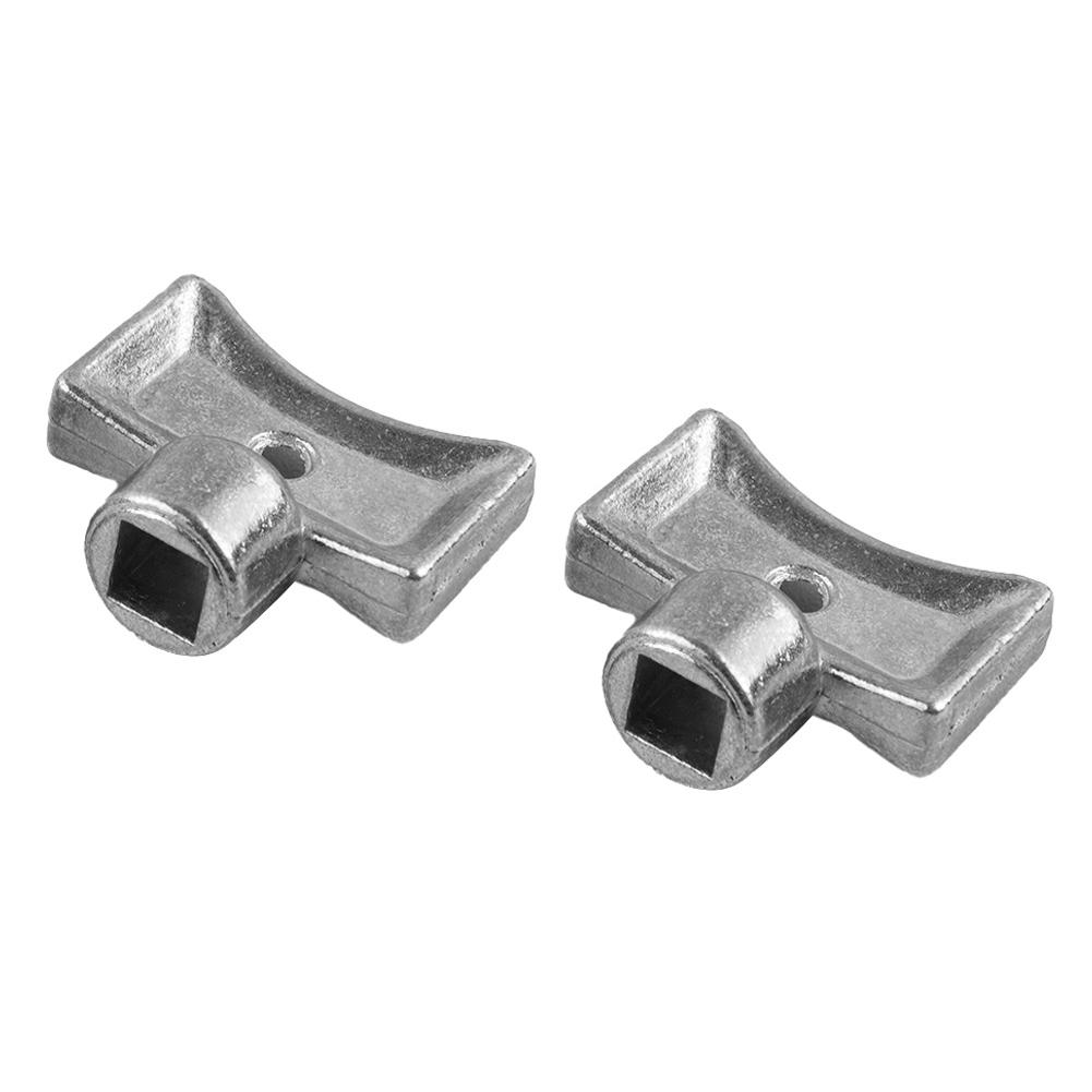 Clé de soupape d'échappement 5×5mm Matériau incassable Douille carrée argentée