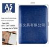 A5 Multi-Functional Leather Zipper Notebook with Large Capacity and Loose-Leaf Pocket Inserts, B5 Size