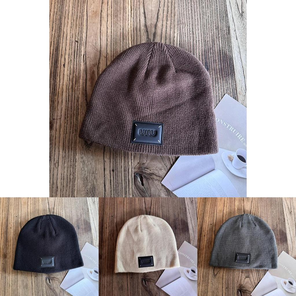 Knit Letter For Men Women Warmth Fall Winter Stylish Headwear