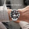Watch Accessories Three-Piece Men'S Watch Silver Steel Strap Men'S Bracelet Necklace Quartz Watch