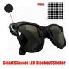 Ochelari Negri din Plastic cu Acoperire Anti-Orbire Inteligentă Pentru Accesorii Ochelari de 5mm și 6mm Autocolant Blocare Lumină