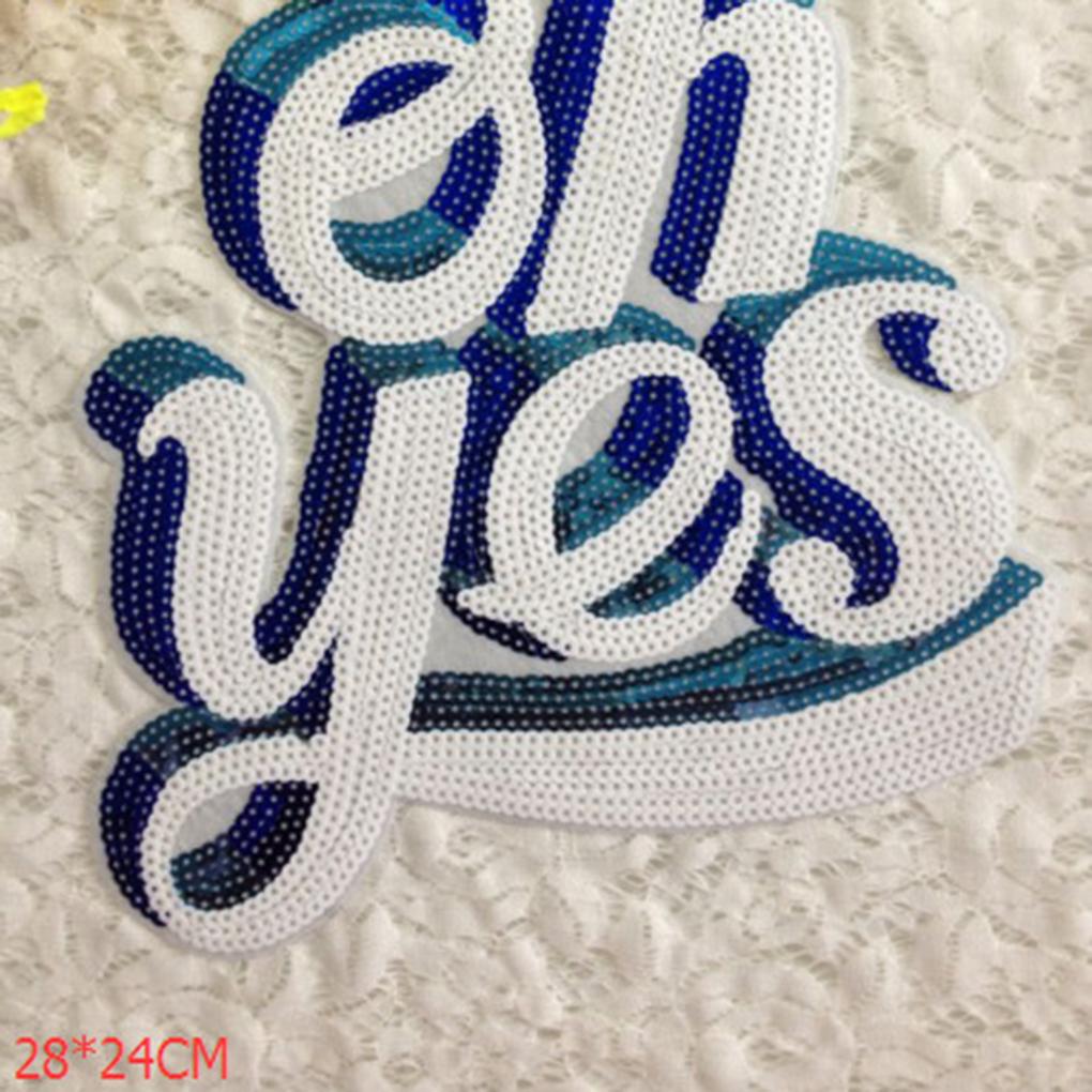 Embroidery Clothes Paste English Letters Applique Costume Sweater Decorative Patches DIY Supplies