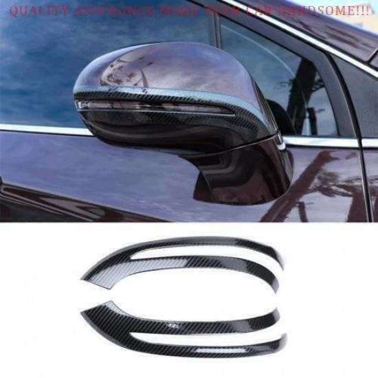 For Buick Envision 2016-2020 Carbon Fiber Exterior Rear View Mirror Strip Trim