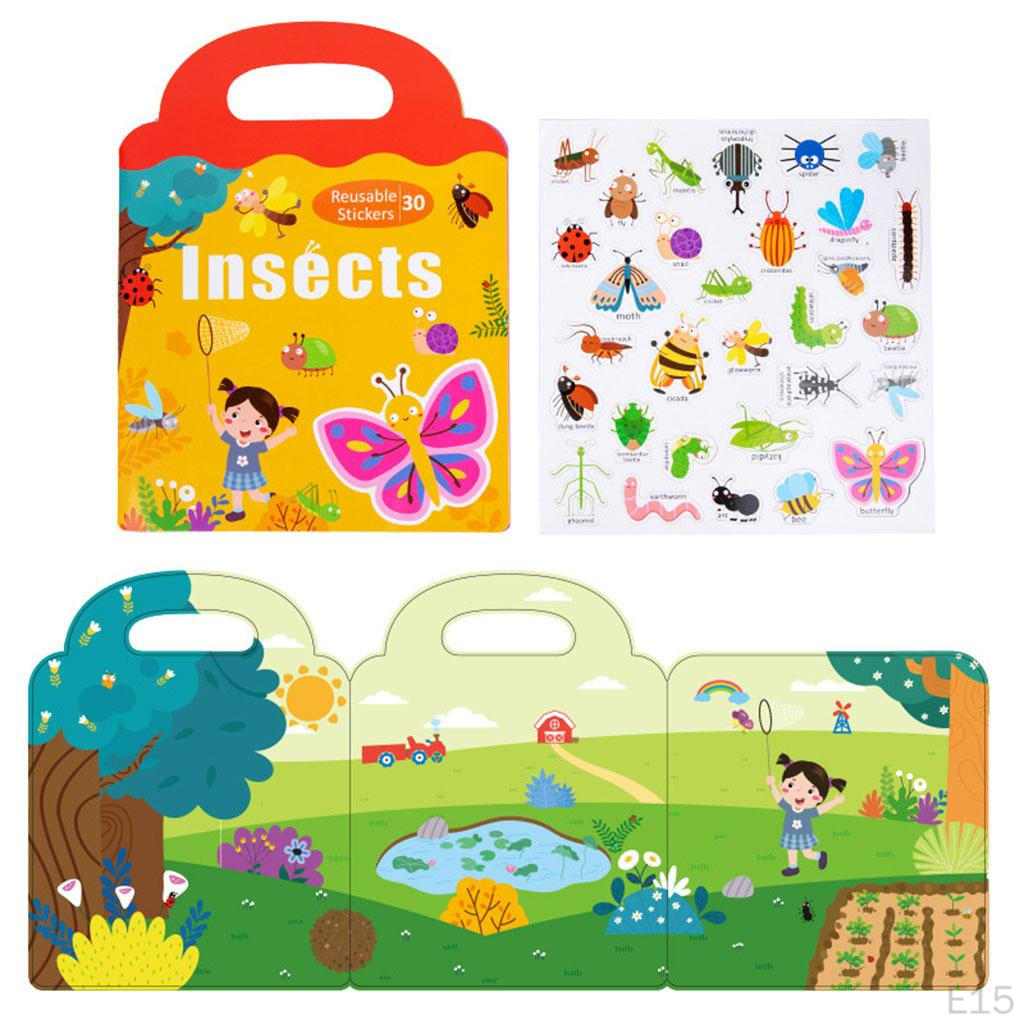 5 Themes Sticker Book Birthday Gifts Educational Toys Cognition Toy Fine Multicolored Home Party