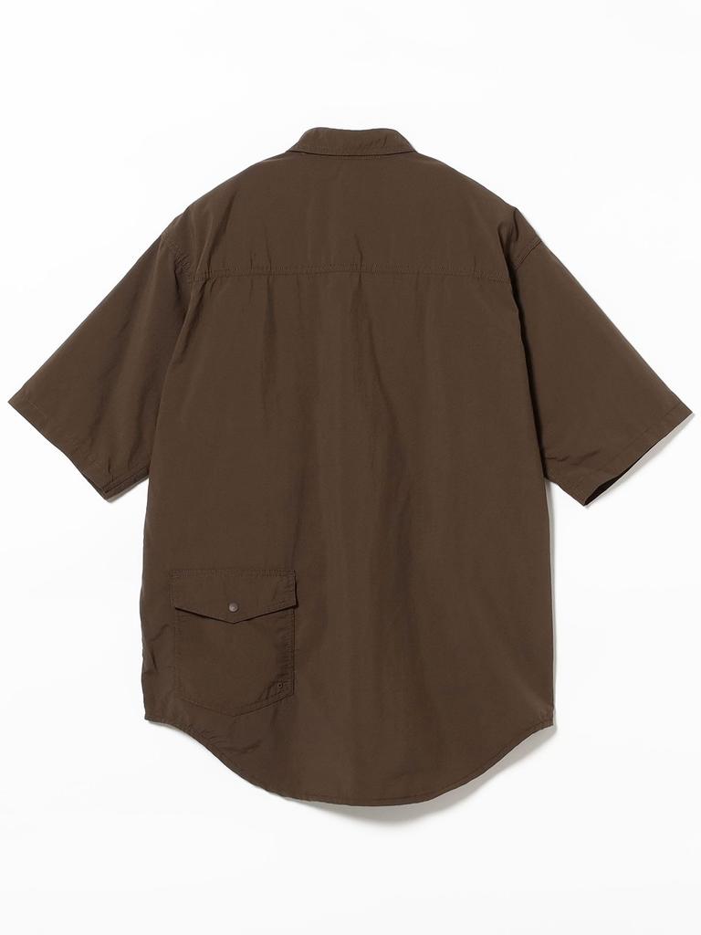 Beams Men's Water-Repellent Active Shirt, Olive, Size M