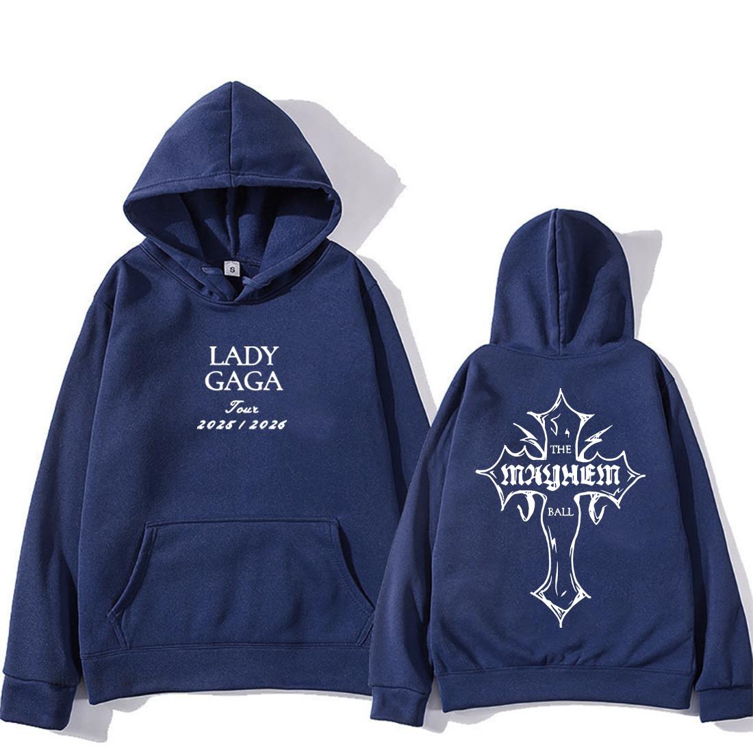 

Lady Gaga MAYHEM Cross Cutoff Graphics Hoodie Men Women s hip hop Long Sleeve Loose Sweatshirts vintage Fleece Unisex pullovers 3XL