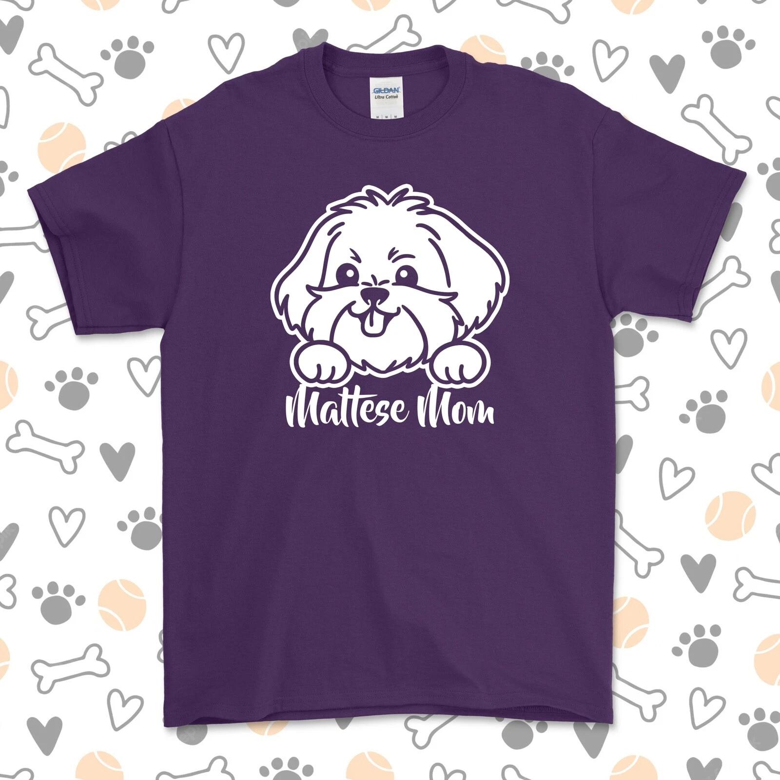 Maltese Mom T-Shirt | Dog Breed | Pick Your Color! | Dog Mom | XL