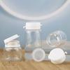 3/6/10Pcs Cosmetic Jars Travel Glass Containers Clear Buttercream Bottles With Lids & Inner Plug Mini Refillable Boxes