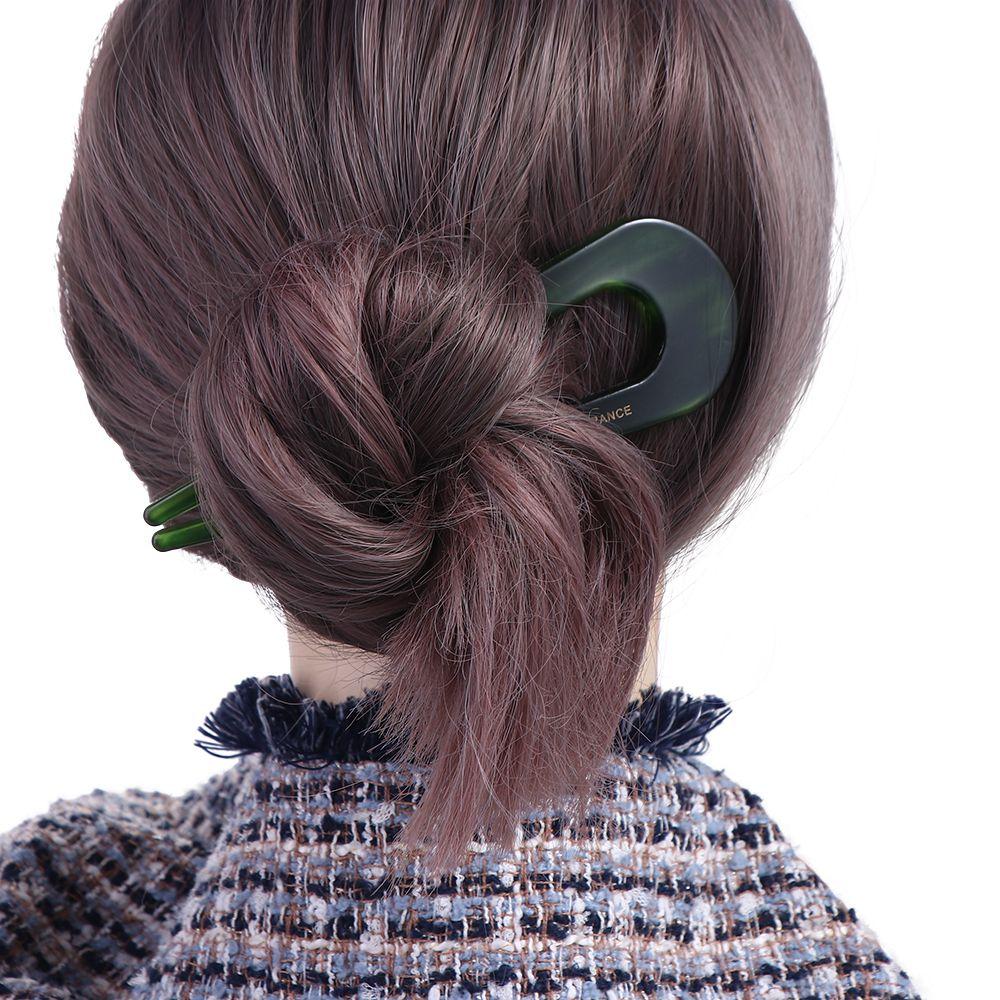 Temperament Hairpins Braided Hairpins Korean Hair Clips Chinese Hair Fork Women Hairpins Acetate Hair Sticks Hanfu Hair Sticks