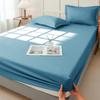 Full Package Non Slip Bedsheet Waterproof and Dustproof Mattress Protective Cover Suitable for Single Double Bed Minimalist Solid Color Bedclothes