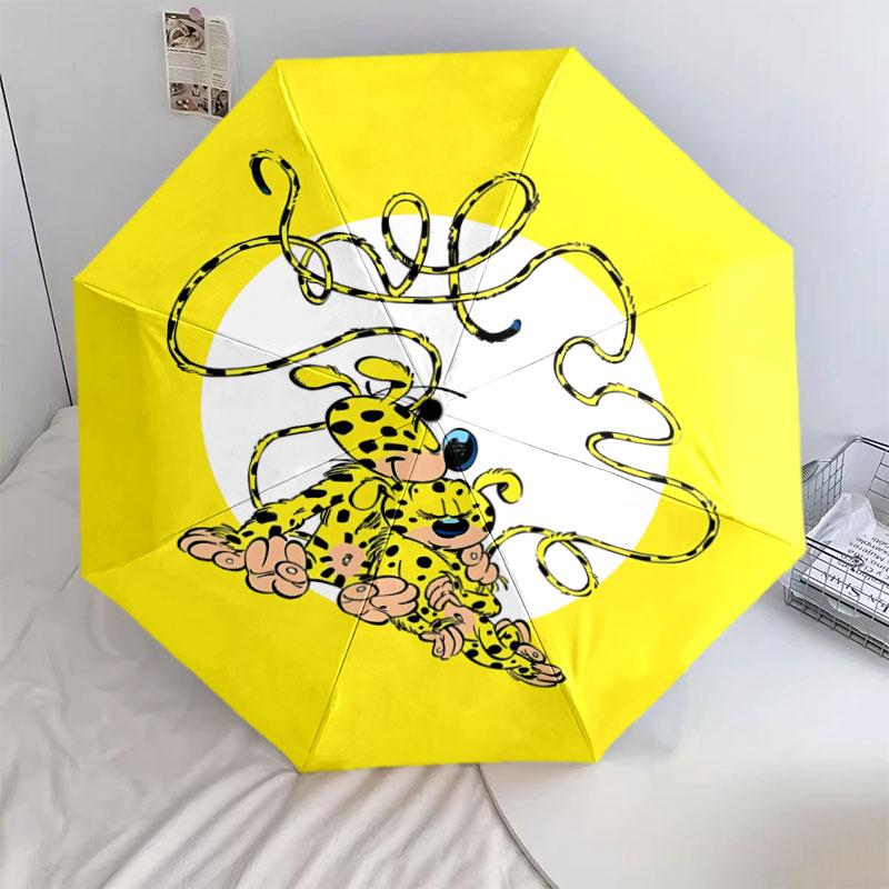 Marsupilami Pattern Pattern New Style Umbrella, 1 Piece Automatic Folding Umbrella, Portable Foldable Travel Umbrella, Outdoor Umbrella,Birthday Gift