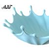 Boho Home Decor 3D Printed Jewelry Tray for Rings Earrings Bracelets, Ocean Splash Small Trinket Holder Dish, Decorative Desktop Organizer Vanity