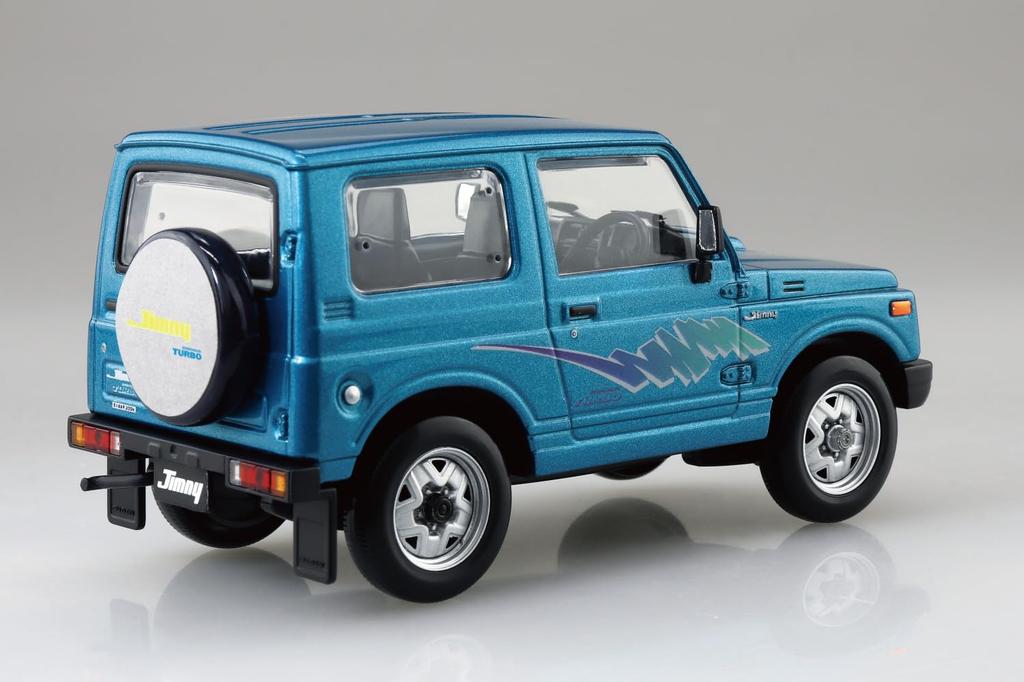 Aoshima Bunka Kyozai (AOSHIMA) 1/32 Scale Rakupla Snap Kit No. 18-TB Suzuki JA11 Jimny Triton Blue Metallic Pre-Colored Plastic Model Kit (Automobile)