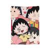 Chibi Maruko Chan Japan Anime Stuff Blanket Ultra-Soft Velvet Throw Blankets Cozy Bedspreads