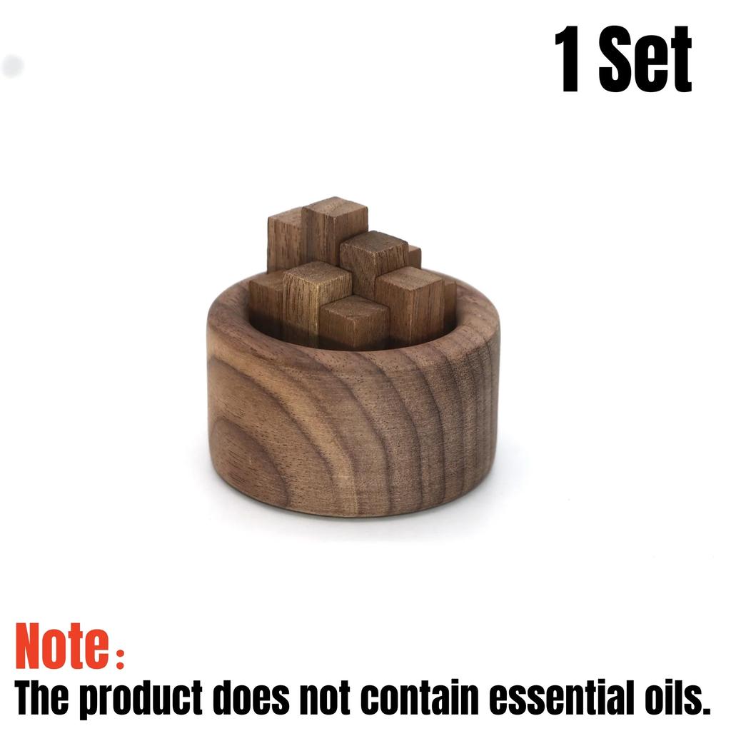 1/2/3Set Ahşap Uçucu Yağ Difüzörü Aromaterapi Çubukları Dekor Ceviz Ağacı Koku Yayıcı Ev Banyo Araba Süsü İçin