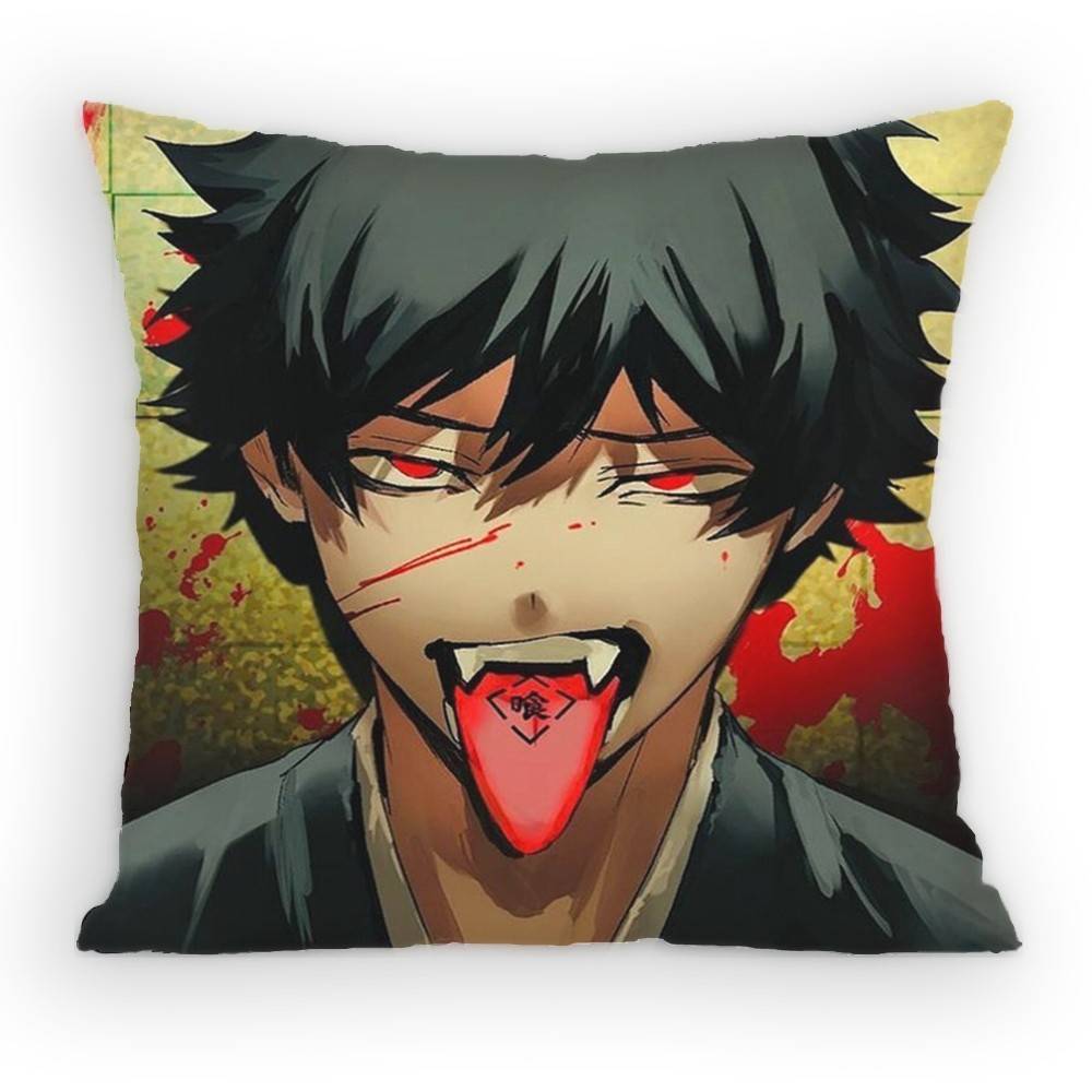 

Phantom Busters Mogari Shishikuno PillowCase Sofa Living Room for Bedroom car Headboard Backrest Cushion Square Cushion Nap Time 30x30 cm