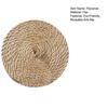 Handwoven Jute Placemat Heat-Resistant Table Mats for Kitchen Dining Round Coaster Thickened Insulation Mat for Home Kitchen Use